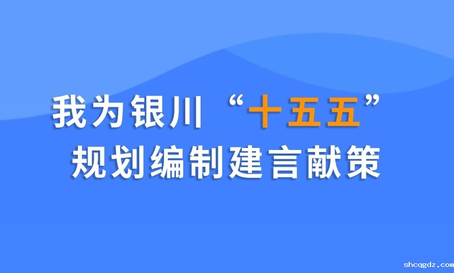 我为银川“十五五”规划编制建言献策